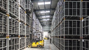 warehouse security, warehouse with forklift
