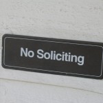 no soliciting sign, avoid solicitor scams