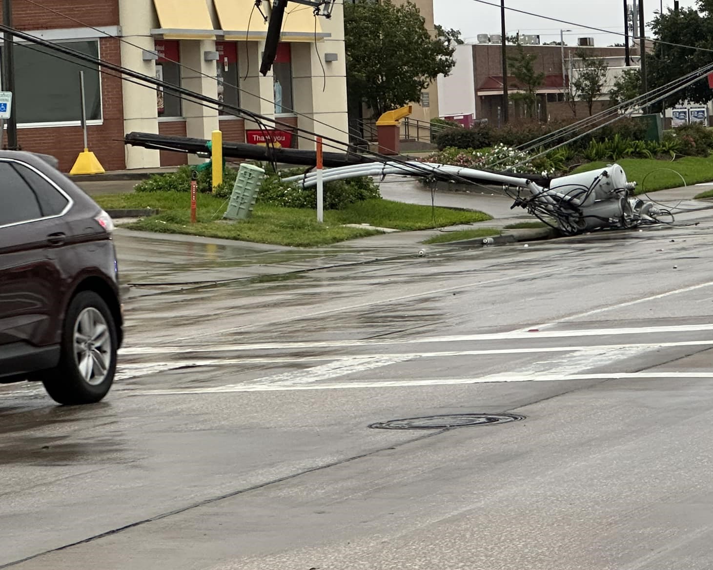 downed power lines after a storm