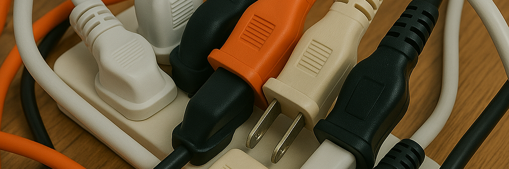 an overloaded power strip