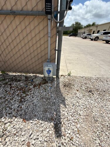 An emergency gate opener at office in League City, TX
