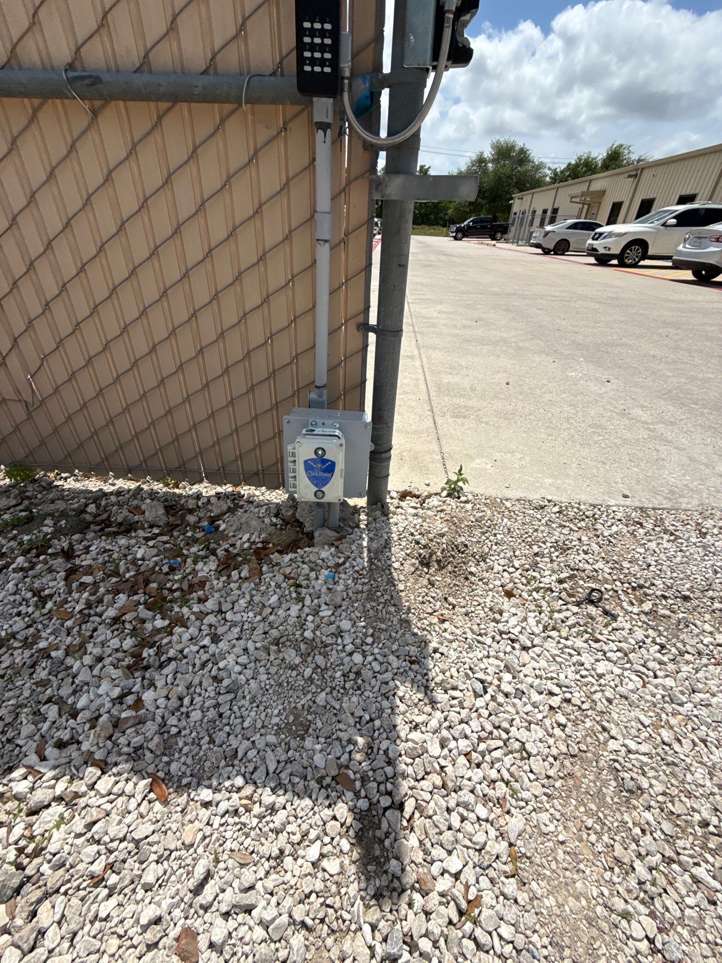 An emergency gate opener at office in League City, TX