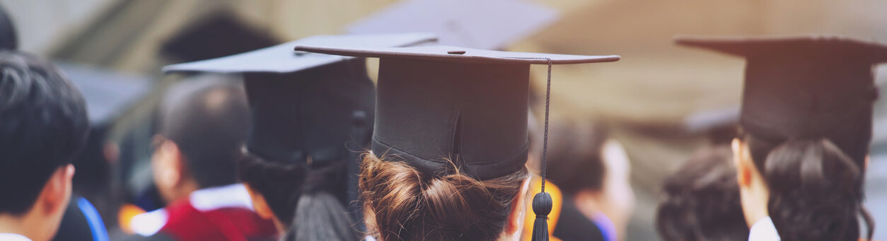 Students celebrating graduation season