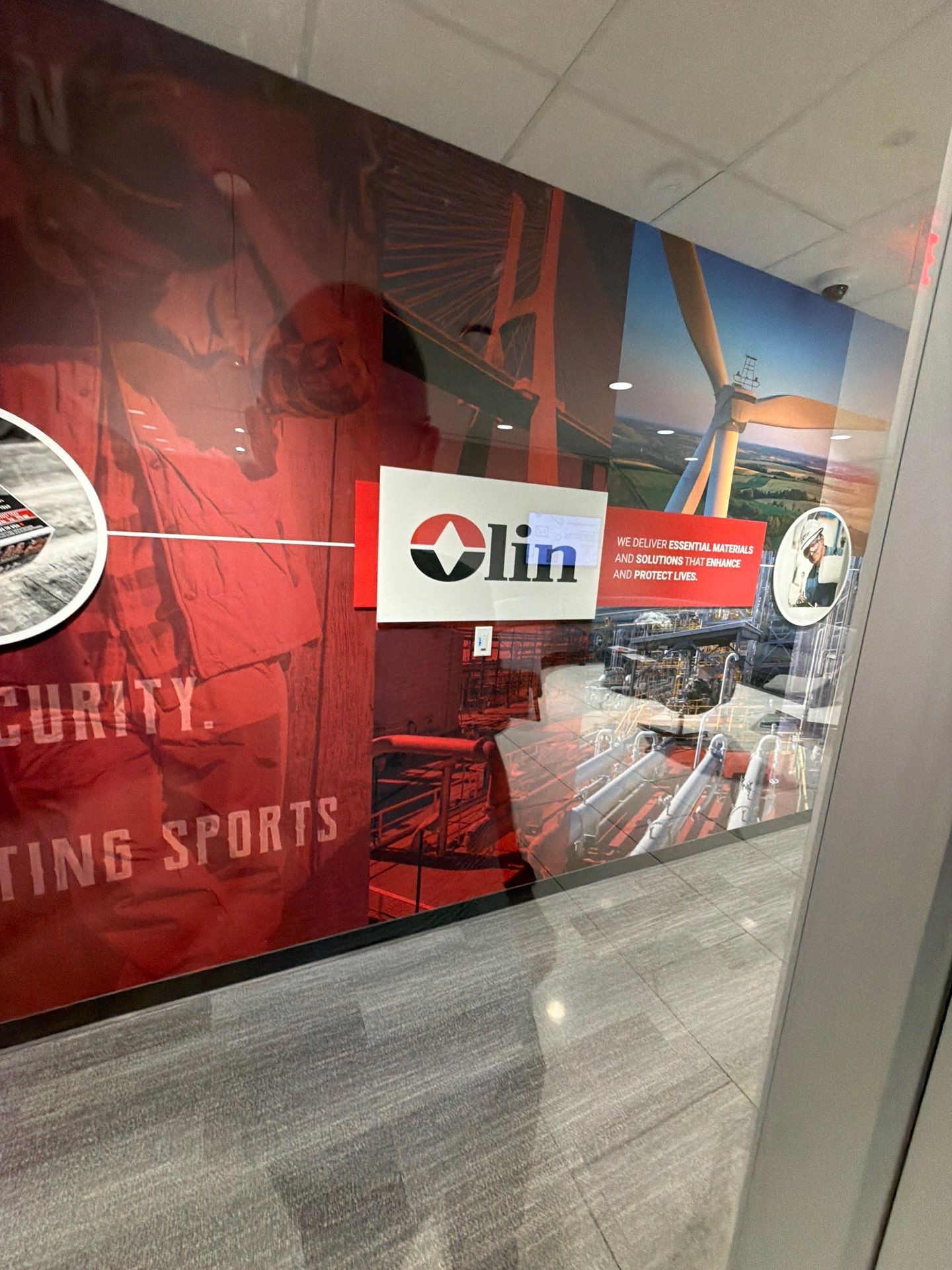 entrance to Olin Corporate Office