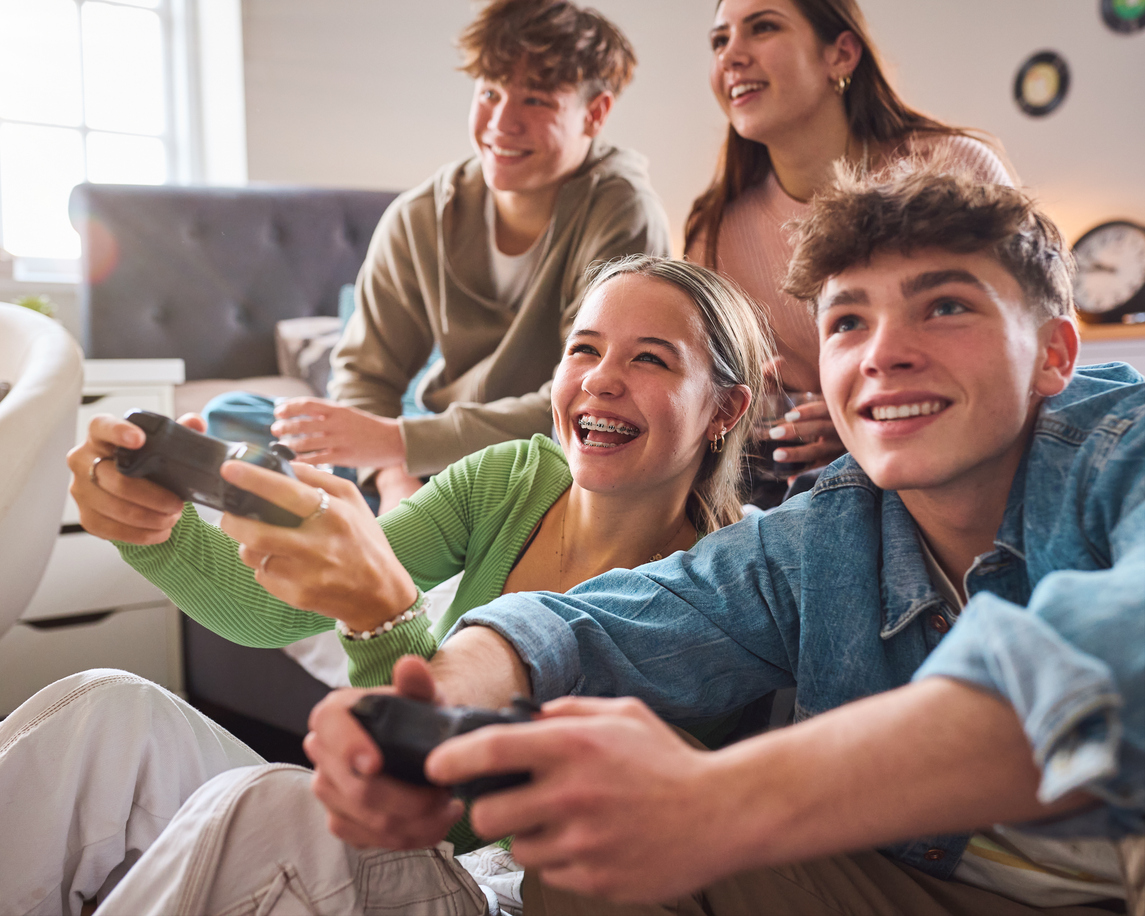 Teens home alone this summer playing video games