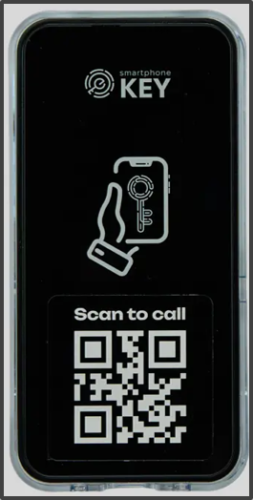 Smartphone Key Directory QR code for intercom and access control
