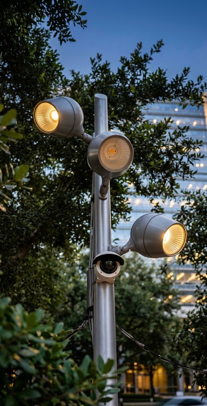CCTV installation at Discovery Green Houston